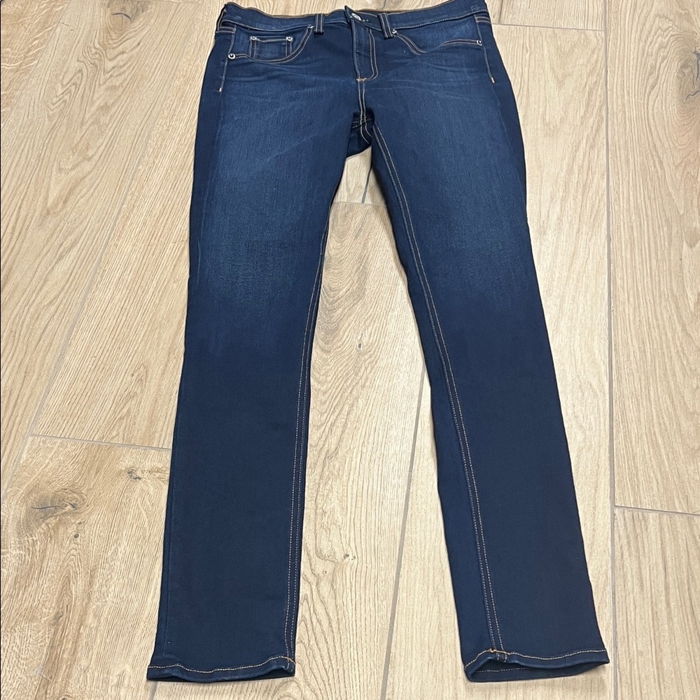 rag & bone High Rise Skinny Dark Blue Jeans